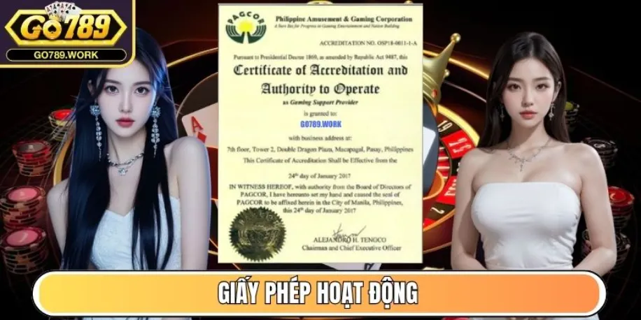 Giấy phép hoạt động